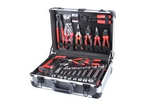 369 pcs work zone aluminum case tools kit House Repair tool Kit Set Household Hand Tool Set promotion gift for father
