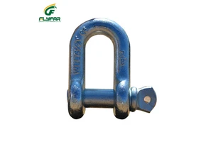 High Strength Drop Forged US Standard G210 Anchor Chain D Shackle With Screw Pin