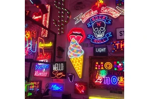 Fast Delivery Custom LED Neon Sign Acrylic Advertising Decoration Custom Glass Tube Illuminated Neon Sign For Cafe Bar
