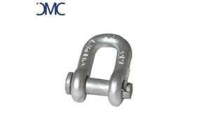 Hot Dip Galvanized 6:1 Round Dee Shackle G215 3/4 Inch Heavy Duty Carbon Steel Security Shackles US Type Dee Shackles
