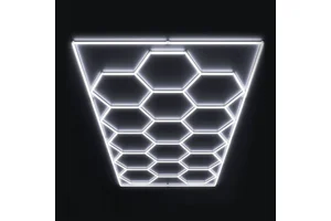 Portable High Lumen LED Hexagon Inspection Light for Barbershop Workshop Car Detailing AC Power Supply