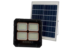 Solar Flood Light LED 300W 5000K IP65 Outdoor Garden Lighting Surface Mounted Aluminum Body