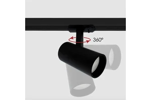 Gallery museum Exhibition Commercial Lighting Focus Light White Black Spotlight Adjustable Cob Led Track Light System