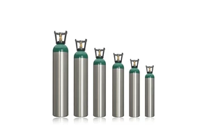 Wholesale 0.3/0.5/0.6/0.95/2/4/4.5/10/13.4 Litre Co2 Helium Nitrogen Argon Oxgen Aluminium Gas Cylinder For TIg MIG Welding