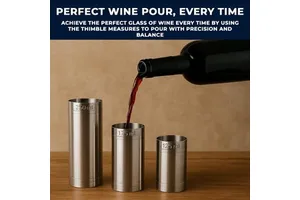 Stainless Steel Food Grade Reusable Portable Modern Bar Tools Thimble Spirit Measuring Cups 125ml 175ml 250ml Jigger