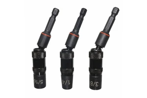 WZAUTO3pcs/Set 1/4 3/8 5/16 Hex Quick Change Universal Magnetic Sleeve Bits Tool Set Hexagonal Magnetic Sleeve
