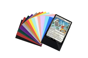 1000pcs Gray Fox Black Interior Premium Tournament Grade For Standard Size 66x92 14 Colors Available Rough Texture Card Sleeves