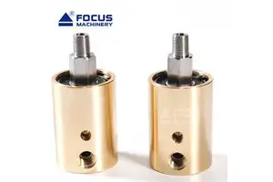 Threaded Connection Brass Rotary Joint Hydraulic Oil Air Water Rotating Union for Rubber Plastic Machinery