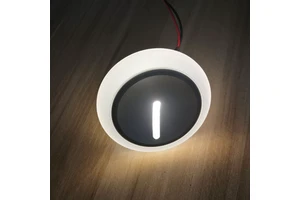 Modern Indoor LED Decorative Footlight Wall Lamp Recessed Corner Light for Corridor Stair Step Aluminum Body 220V Bridgelux LED