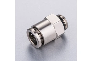 Male Thread Pneumatic Air Fittings Inner Hexagon Straight in Thread Connector Rotary Joint Air Hose Connector
