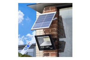 400W LED Lithium Iron Battery IP65/IP66/IP67 Intelligent Aluminum Alloy Outdoor Waterproof Solar Floodlights 5-Year Warranty