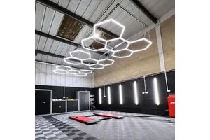5 Hexagonal Light Led Hexagon Garage Lighting Honeycomb Garage Work Light for Car Showroom Detailing Shop