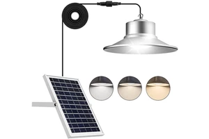 Waterproof IP65 Solar Celling Light 3 Colors Changing Solar Shed Light 36LED Solar Motion Sensor Light for Garden