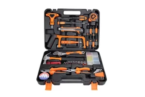 46PCS Complete Household Hand Tool Box Set Kit for Home Hardware Tool Kit Repair Tool Set