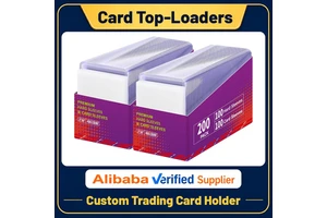 Custom 200 Hard Sleeves 200 Soft Sleeve 35 PT 3x4 Baseball Collectible Trading Card Protective Sleeves Toplaoders With Box