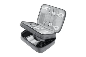 2024 New Portable Travel Cable Organizer Bag Waterproof Organizer Bag Storage Data Usb Cable Cosmetic Storage Bags For Travel