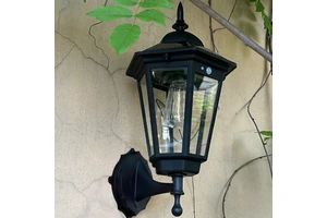 Solar Outdoor European Waterproof Courtyard Garden Atmosphere Corridor Villa Garden Atmosphere Lighting Tungsten Wire Wall Lamp