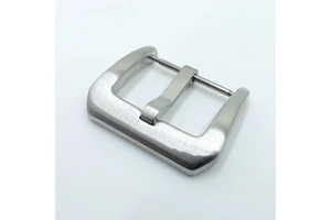 Wholesale Silver Sandblasted Stainless Steel Buckles 20mm High Quality Watch Strap Buckle