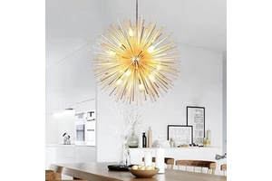 Modern Luxury Nordic Dining Living Room Bedroom Home Decoration Led Ball Shape Chandelier Pendant Light Firework Lamp Fixture