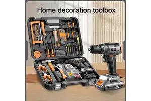 Electric Drill Tool Kit - Home Use Combination Set - Multi-functional Electrician and Carpenter Maintenance Set