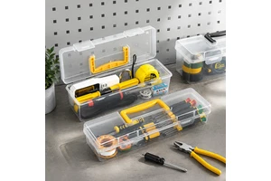 Tool Storage Organization Tool Boxes Plastic Tool Box Home Small Tool Box Double Lock Box Transparent Plastic Tool Storage Box