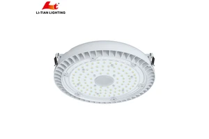 40W 60W 75W Low Bay Warehouse Lighting Fixtures Round Led Parking Garage Canopy Lights