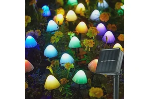 Outdoor Solar Lights For Garden Decor Mini Mushroom Pathway Landscape Multi Colour Solar Decorative Light