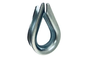 Commercial Stainless Steel Connections Bearing Galvanized Finish Thimble Rope Thimble