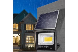 Outdoor Garden Wall Mounted IP65 ABS Solar Flood LED Lights 300W Solar Powered