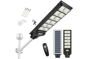 800w 1000w 1200w All in One Outdoor Waterproof Solar Street Light Radar Sensor Solar Wall Light with Remote Control