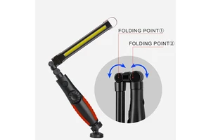 Rechargeable Garage Lamp IP65 Waterproof 360 Beam LED Work Light with Magnet & Hook Mount for Car Inspection