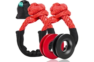 Uhmwpe Fiber Synthetic Soft Shackle Marine Supplies Hardware Towing High Strength Vehicles Off Road Braided Tool Shackle Rope