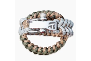 Custom LOGO Stainless Steel Adjustable Shackle for Bracelet Paracord Metal Accessories Jewelry Findings & Components