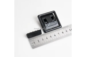 Factory 35mm Metal Cam Lock Clip Webbing Black Belt Buckle