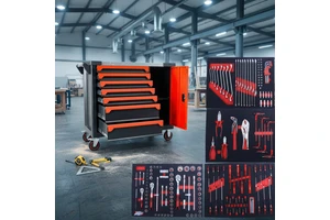 Ool Box With Wheels Tool Cabinet Trolley With Tools OEM Tool Storage Cabinet 420 Pcs Tool Set Combination Tool Cabinet