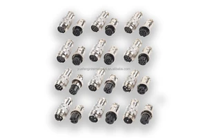 CE RoHS GX20 Docking Type Male Female Aviation Plug Socket Connector 2/3/4/5/6/7/8/9/10/12/14/15 PIN Weld Fast Cable Connectors