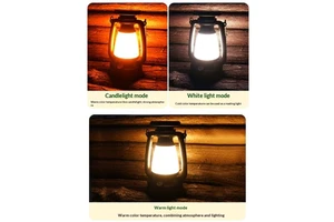 Retro Style Solar LED Camping Lamp CE Certified IP Rated Portable Outdoor Emergency Lighting Decorative Atmosphere