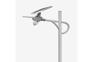 S02100 Solar LED Street Light 100W 360 Degree Adjustable Panel Custom and Microwave Sensing IP66 for Village Path or City Square