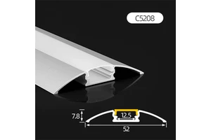 LED Linear Light Aluminum Profile Extrusion for LED Strip Light Glass Shelf and Cabinet Lighting