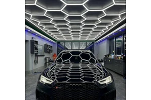 Etop 220/110V USA CANADA AC Honeycomb Car Detailing Hexagonal Led Light Ceiling Garage Light for Garage