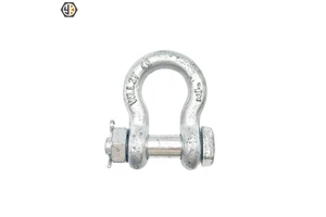 Bolt Type Safety Anchor Shackle Galvanized Bow Shackle for Heavy Duty Rigging Systems