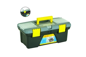 MJ-02 High Quality 300x154x124mm 12-Inch Plastic Tool Box / Heavy Duty Tool Case for Carry Tools and Compartments
