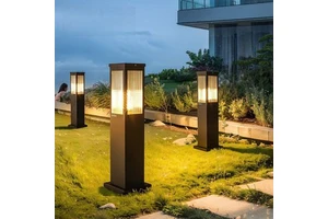 High-Brightness LED Solar Lawn Lamp Outdoor Courtyard Garden Landscape Waterproof IP65 Small Sizes Adjustable Color Temp