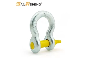 Heavy Duty 13mm Australian Galvanized G209 Anchor Shackle 2Ton Screw Pin Shackle Alloy Steel S Grade Lifting Bow Shackle AS2741