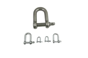 Hot Selling Stainless Steel 304/316 Shackles M8 D Shackle Type