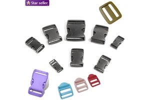 Quick Release Buckle Plastic Belt Buckle Custom logo Purse Shoe Cowboy Buckle Strap Paracord Dog Collar Tactical Buckle Bag