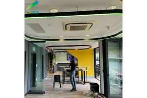2ft 4ft 5ft 8ft Shop Lighting Seamless Connection Wall Mounted Suspended 60w Led Linear Lighting Anit-glare Shop Lamp