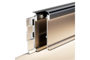 Aluminum Alloy LED Light Luminous Baseboard Foshan Building Materials Floor Accessories Led Skirting Board Led Floor Light