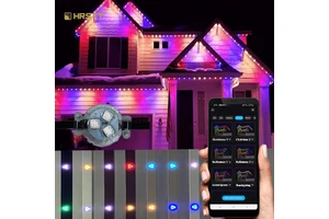 HRSYT New Product Aluminum Track Facade Led Point Lighting Source 12v Christmas Holiday Pixel Lighting Outdoor Permanent Light