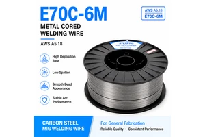 E70C-6M Carbon Steel Metal Cored Welding Wire for Structural Steel Fabrication High Deposition MIG OEM/ODM Customizable 1.2mm